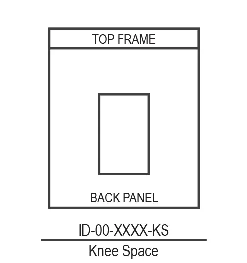 Knee Space w/ Back Enclosure