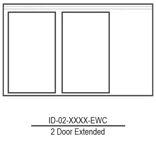 Extended Corner Wall Cabinet
