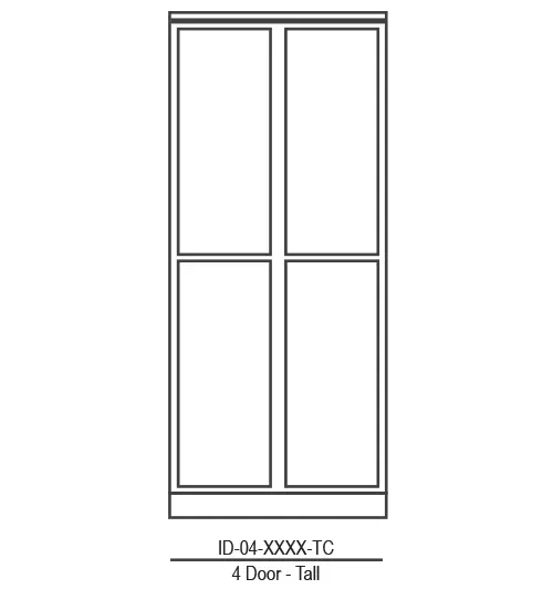Tall Cabinet w/ 4 Doors