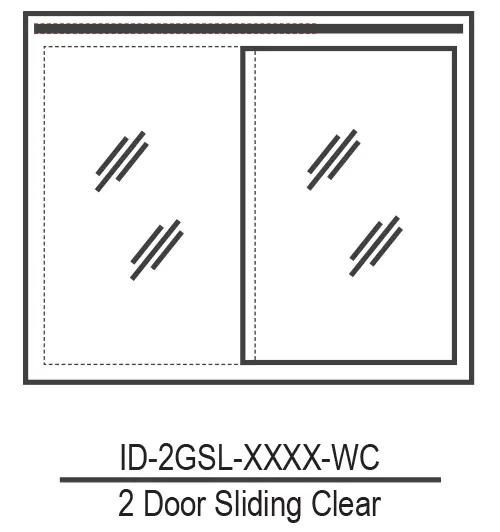 Glass Sliding Wall Cabinet