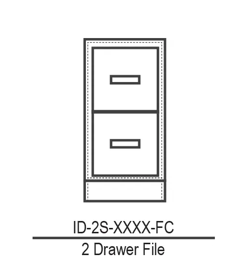 2 Drawer File Cabinet